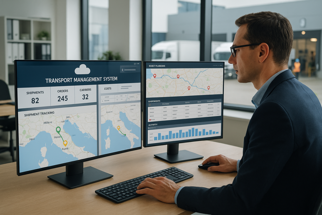 Dashboard digitale per il controllo del sistema trasporti e della logistica aziendale
