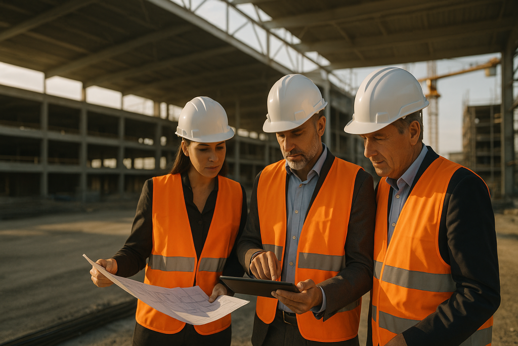 Impresa appaltatrice che coordina cantiere, documenti e attività operative con strumenti digitali