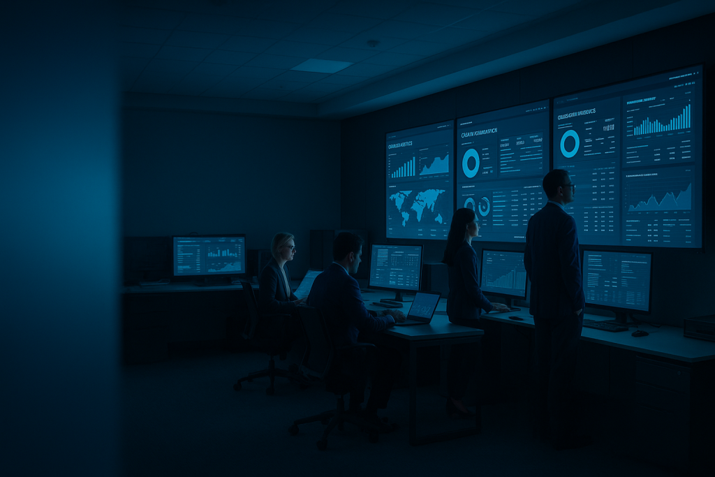 Software gestionale SAP e dashboard aziendale in ambiente cloud